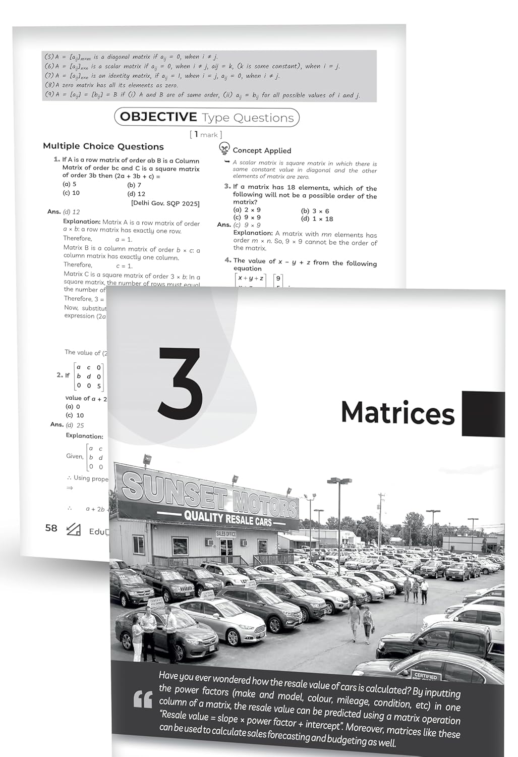 Educart CBSE Class 12 Mathematics Question Bank 2026–27 | 2027 Syllabus | Chapter-wise PYQs, MCQs, Case-Based Qs & Competency-Based Qs | NCERT-Based