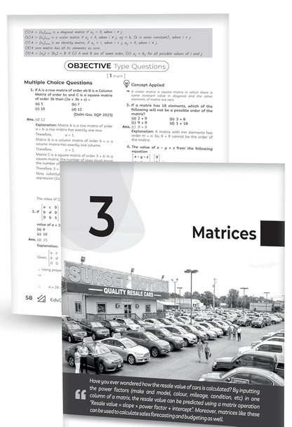 Educart CBSE Class 12 Mathematics Question Bank 2026–27 | 2027 Syllabus | Chapter-wise PYQs, MCQs, Case-Based Qs & Competency-Based Qs | NCERT-Based