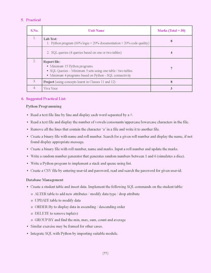 Together with CBSE Question Bank Class 12 Computer Science with Python for 2025-26 Exam (Chapterwise & Topicwise)