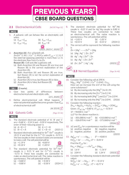 MTG CBSE Class 12 PYQs Book | 10 Years (2026-2017) Chapterwise Topicwise Solved Papers Class 12 Chemistry - CBSE Champion For 2027 Exam | Free Video ... | CBSE Sample Papers (As Per Latest Pattern)
