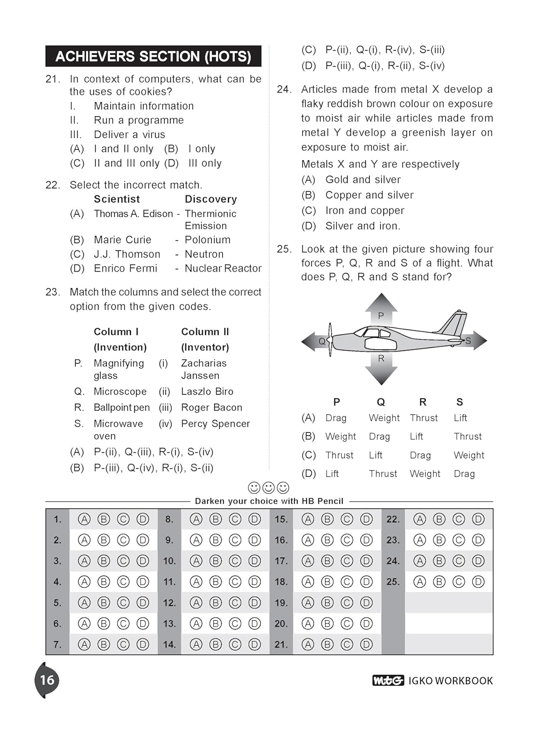 MTG International General Knowledge Olympiad (IGKO) Workbook Class 6 - Chapter-wise MCQs with Achievers Section - SOF Olympiad Books For 2026-27 Exam