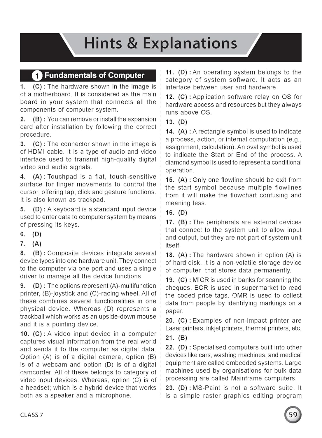 MTG International Computer Science Olympiad (ICSO) Workbook Class 7 - Chapter-wise MCQs, Quick Recap with Achievers Section - SOF Olympiad Books For 2026-27 Exam