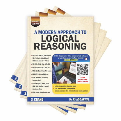 A Modern Approach to Logical Reasoning For Competitive Exam 2025 (Revised Edition Book) | Chapter wise Videos | UPSC Civil Services, SSC CGL CHSL GD, IBPS, Bank SBI PO, Clerk, Railway, Police SI Exams