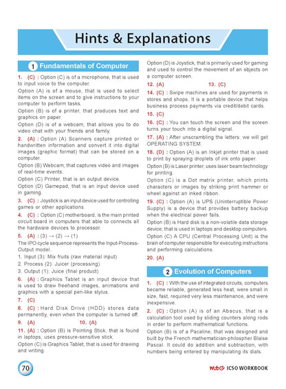 MTG International Computer Science Olympiad (ICSO) Workbook Class 4 - Chapter-wise MCQs, Quick Recap with Achievers Section - SOF Olympiad Books For 2026-27 Exam