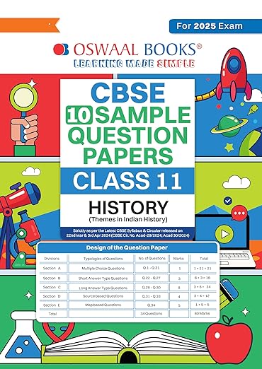 Oswaal CBSE Sample Question Papers Class 11 History (For 2025 Exam)