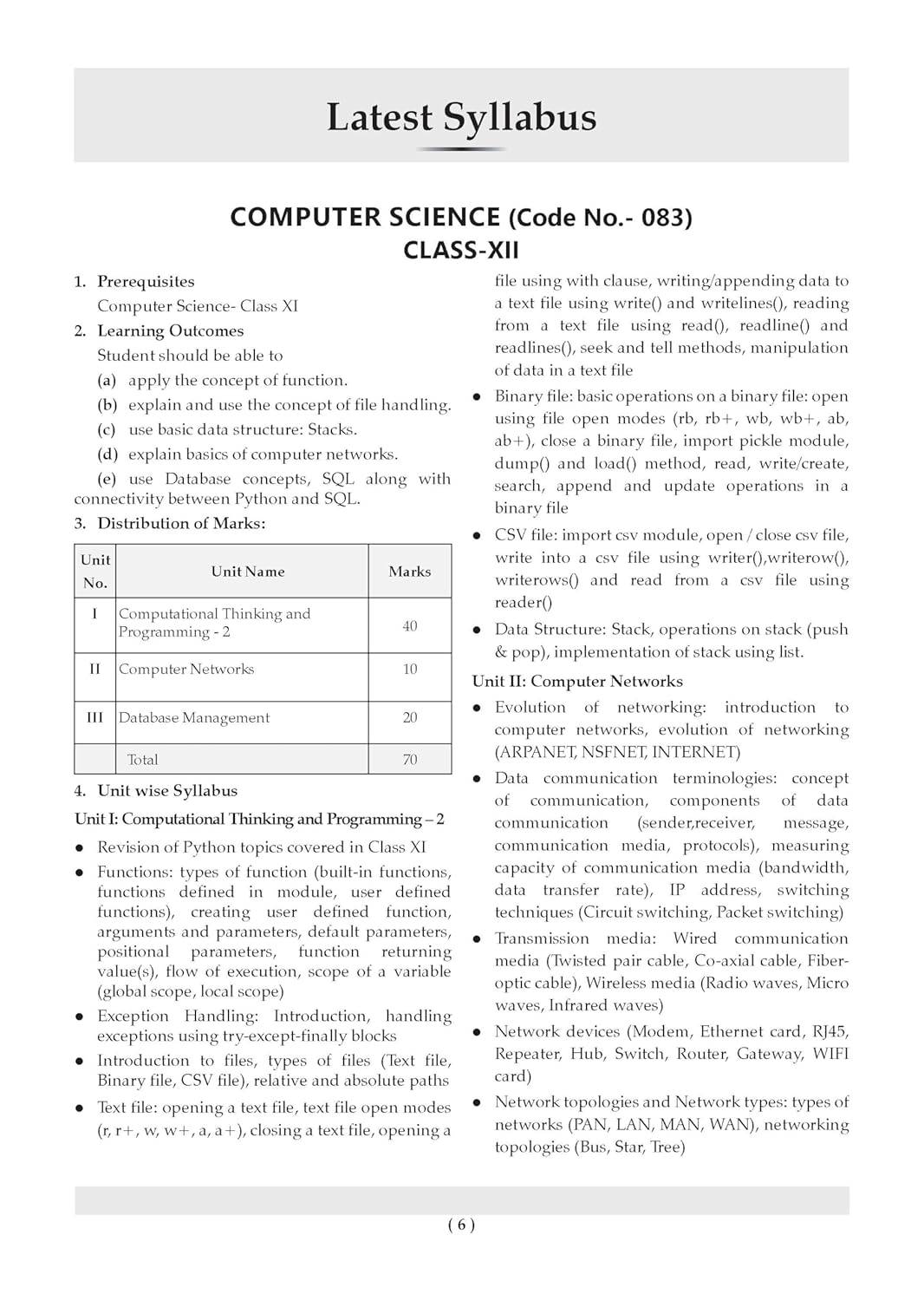 Oswaal CBSE Class 12 Computer Science Question Bank | Chapter & Topic-wise Solved Papers (2017–2026) | Based on Latest Syllabus (April 2026) | Includes 2026 Papers | For 2027 Exam