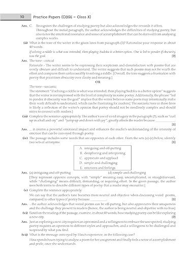 Gurukul English (Language & Literature) Practice Papers for CBSE Class 10 Board Exam 2024 : Fully Solved New SQP Pattern March 2023, Sample Papers, Unsolved Papers, Latest Board Syllabus