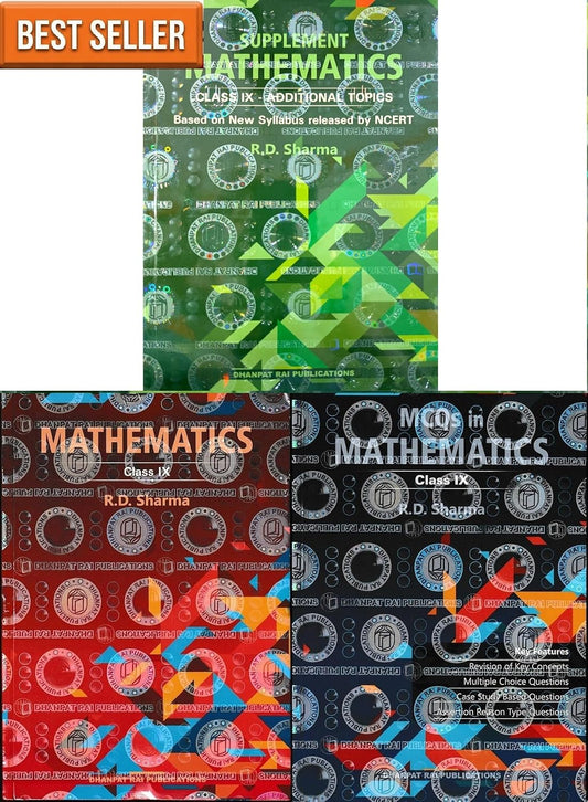 RD Sharma Mathematics for Class 9 | CBSE 2027 | New Syllabus | Textbook + MCQ Book + Supplement of Additional Topics | Combo Set of 3 Books | For 2027 Exams