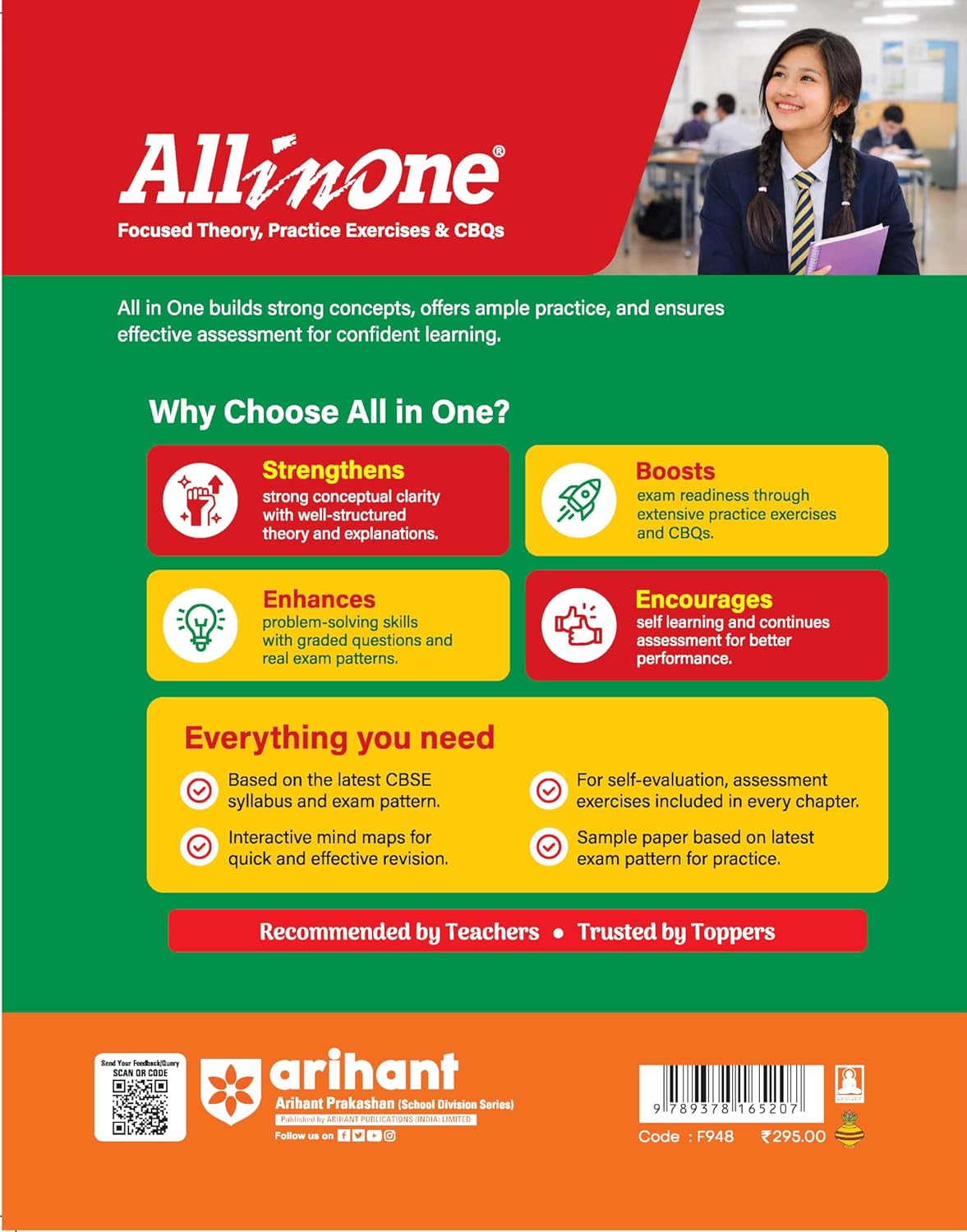 Arihant All in One Information Technology (Code -402 ) Class 9 for CBSE Exam 2026-27 | NCERT Based Complete Theory, Practice Exercises, CBQs, A-R, ... Maps | Revised Edition as per Latest Syllabus