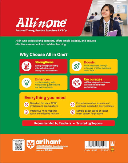 Arihant All in One Information Technology (Code -402 ) Class 9 for CBSE Exam 2026-27 | NCERT Based Complete Theory, Practice Exercises, CBQs, A-R, ... Maps | Revised Edition as per Latest Syllabus