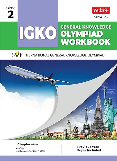 MTG International General Knowledge Olympiad (IGKO) Workbook for Class 2 - MCQs & Achievers Section - SOF IGKO Olympiad Preparation Books For 2024-2025 Exam