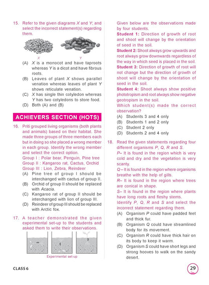 MTG International Science Olympiad (ISO) Workbook Class 6 - Chapter-wise MCQs, Quick Recap with Achievers Section - SOF Olympiad Books For 2026-27 Exam