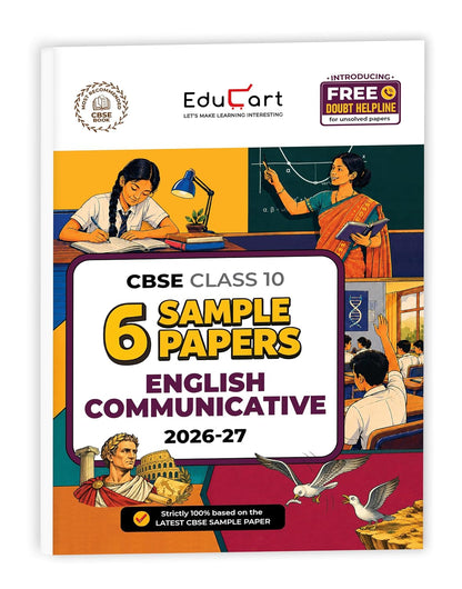 Educart CBSE Sample Paper Class 10 2026-27 English Communicative (with Topper-Style Solutions & Cheat Sheet Wall Chart) For 2027 Exam