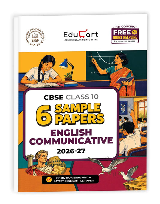 Educart CBSE Sample Paper Class 10 2026-27 English Communicative (with Topper-Style Solutions & Cheat Sheet Wall Chart) For 2027 Exam