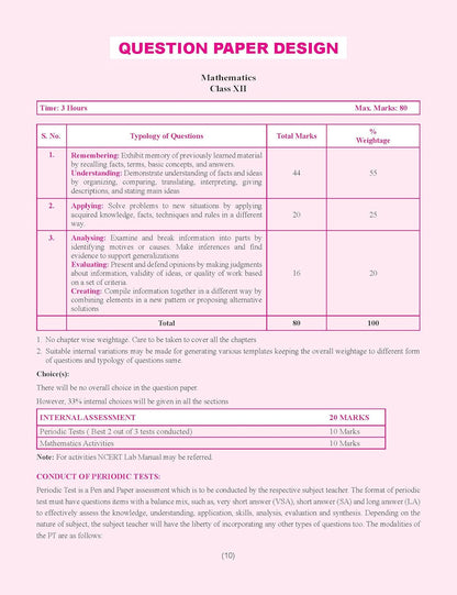 Together with CBSE Question Bank Class 12 Mathematics for 2025-26 Exam (Chapterwise & Topicwise)