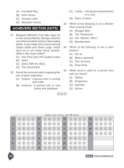 MTG International General Knowledge Olympiad (IGKO) Workbook Class 7 - Chapter-wise MCQs with Achievers Section - SOF Olympiad Books For 2026-27 Exam
