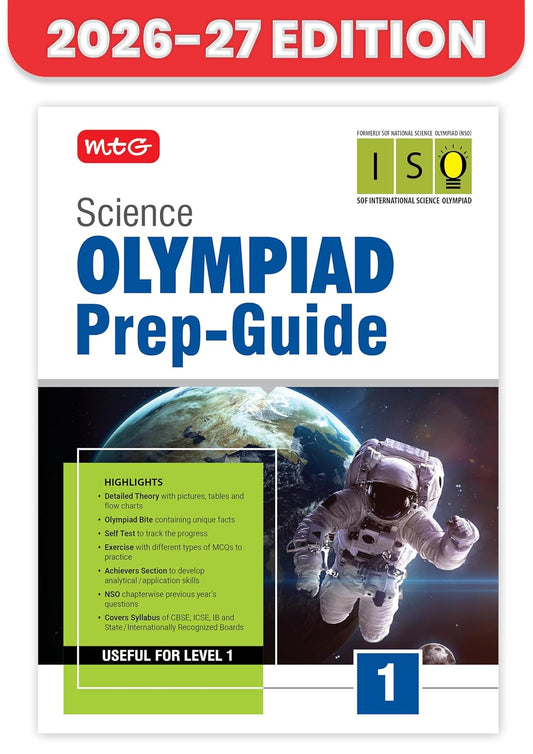 MTG Science (ISO) Olympiad Prep Guide Class 1 | Detailed Theory, Exercise with Self Test For Practice | SOF Olympiad Books For Exam 2026-27 (Useful For Level-1)