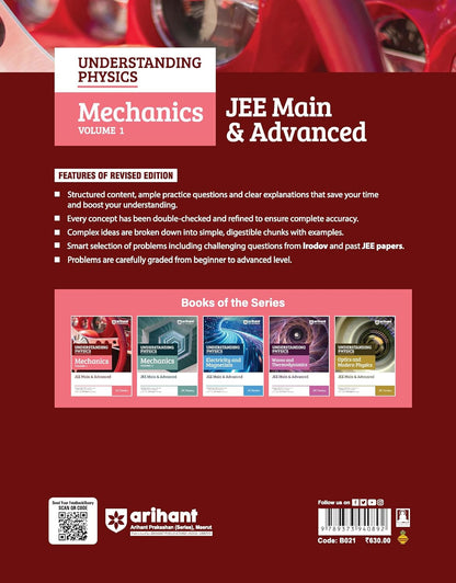 Arihant Understanding Physics Mechanics Volume 1 for JEE Main & Advanced 2026-2027 | Modular Theory, Concept Practice & Two-Level JEE Pattern Exercises | DC Pandey