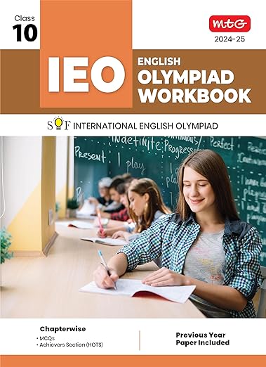 MTG International English Olympiad (IEO) Workbook for Class 10 - MCQs, Previous Years Solved Paper and Achievers Section - SOF Olympiad Preparation Books For 2024-2025 Exam