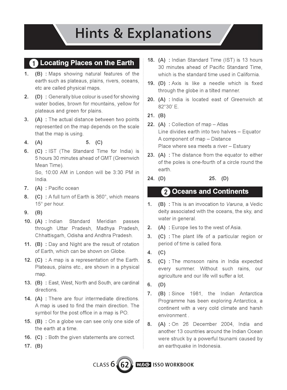 MTG International Social-Studies Olympiad (ISSO) Workbook Class 6 - Chapter-wise MCQs with Achievers Section - SOF Olympiad Books For 2026-27 Exam