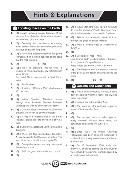 MTG International Social-Studies Olympiad (ISSO) Workbook Class 6 - Chapter-wise MCQs with Achievers Section - SOF Olympiad Books For 2026-27 Exam