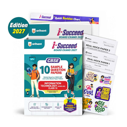Arihant i-Succeed CBSE Sample Papers 2027 Class 10 Information Technology (Code 402) | 10 Sample Question Papers | Colour-Coded Revision Cheat Sheets, Based on Libre Office | Free Super Power Kit