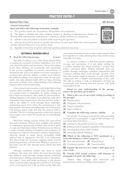 Oswaal CBSE Question Bank Class 11 English Core, Chapterwise and Topicwise Solved Papers For 2026 Exams