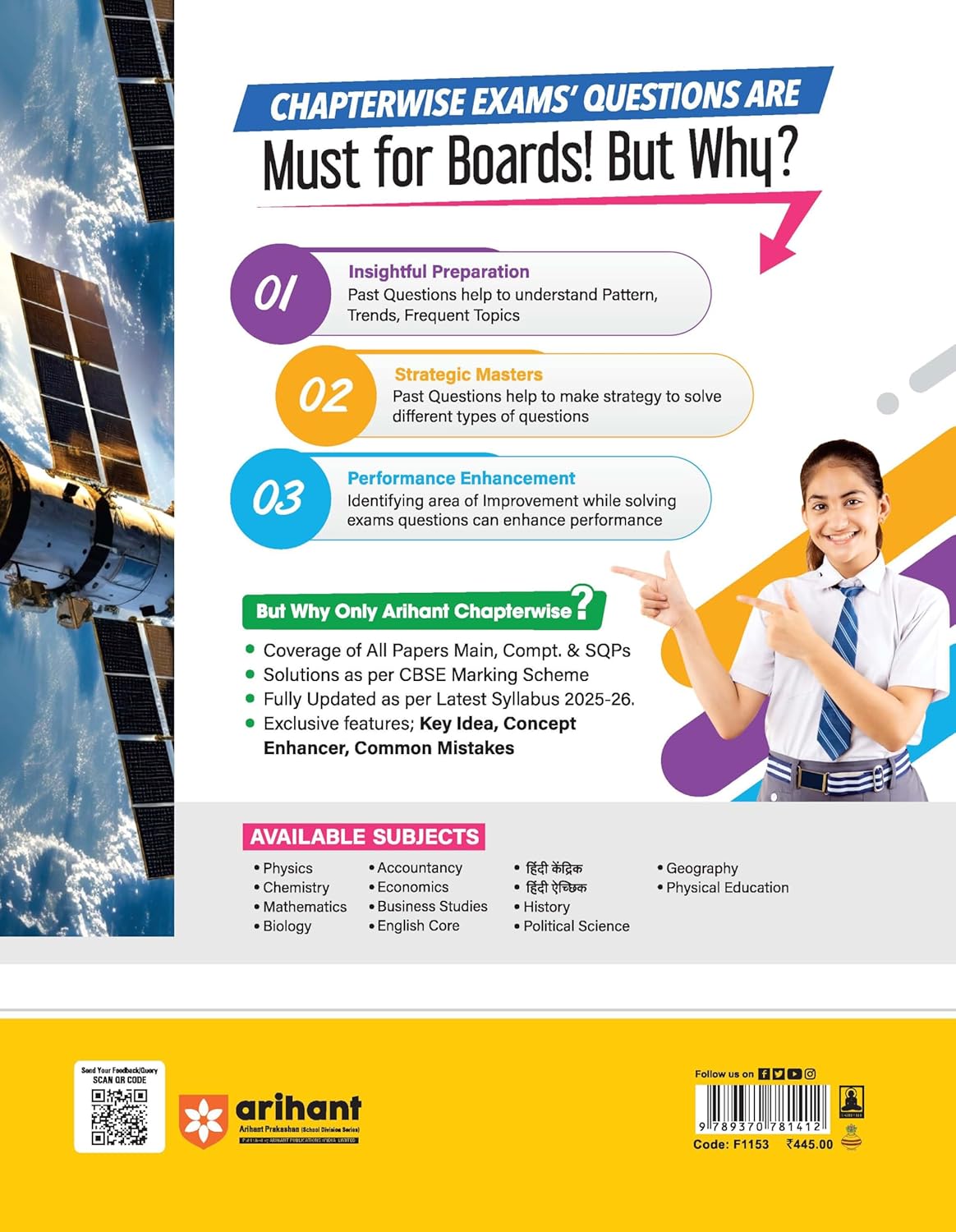 Arihant CBSE Chapterwise Question Bank 2025–2016 for Class 12 Physics | Latest Syllabus | Includes PYQ, Sample Papers, and CBSE Marking Scheme
