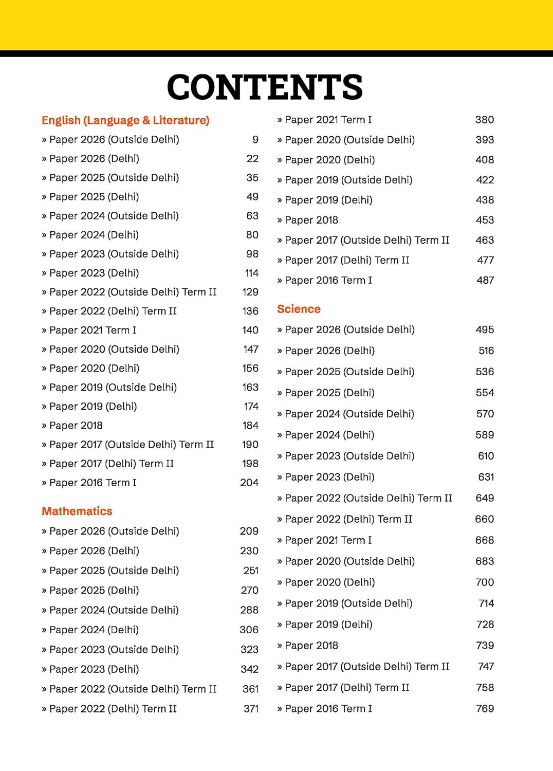 Gurukul By Oswaal CBSE 10 Years Solved Papers Class 10 Exam 2027 - Yearwise Board Solutions of Math Standard, English, Science & Social Science (All Sets Delhi & Outside), Latest Syllabus