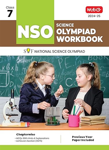 MTG National Science Olympiad (NSO) Workbook for Class 7 - Quick Recap, MCQs, Previous Years Solved Paper and Achievers Section - SOF Olympiad Preparation Books For 2024-2025 Exam