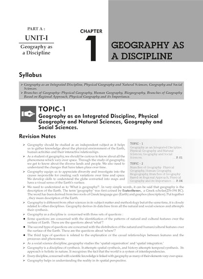 Oswaal CBSE Question Bank Class 11 Geography, Chapterwise and Topicwise Solved Papers For 2026 Exams