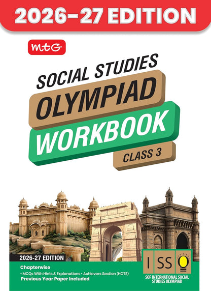 MTG International Social-Studies Olympiad (ISSO) Workbook Class 3 - Chapter-wise MCQs with Achievers Section - SOF Olympiad Books For 2026-27 Exam