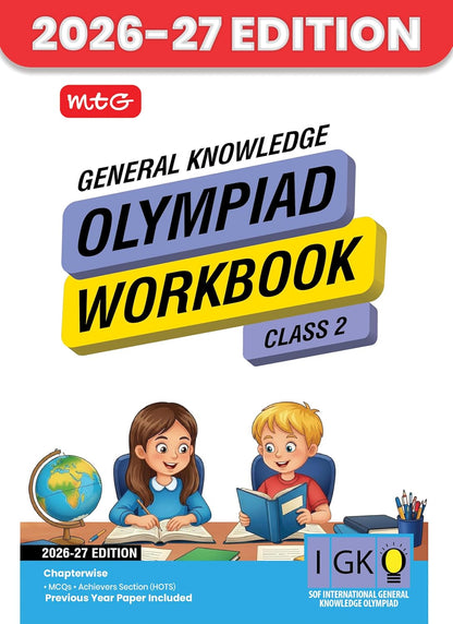 MTG International General Knowledge Olympiad (IGKO) Workbook Class 2 - Chapter-wise MCQs with Achievers Section - SOF Olympiad Books For 2026-27 Exam