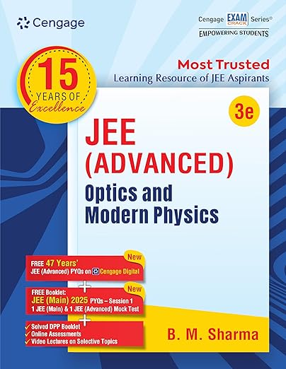 JEE Advanced – Optics & Modern Physics | FREE 47 Years PYQs + Video Solutions + Online Assessments | 2025–26 Edition | Complete Concept Clarity + Targeted Practice for Top Ranks  | CENGAGE
