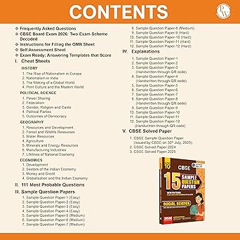 PW CBSE Class 10 Sample Papers Combo Set (Science, Maths Std, English, Social Science) —for 2025 - 2026 Board Exam | 15 New-Pattern Papers per Subject + 111 most probable question | Solved & Unsolved