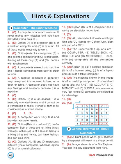 MTG International Computer Science Olympiad (ICSO) Workbook Class 2 - Chapter-wise MCQs, Quick Recap with Achievers Section - SOF Olympiad Books For 2026-27 Exam