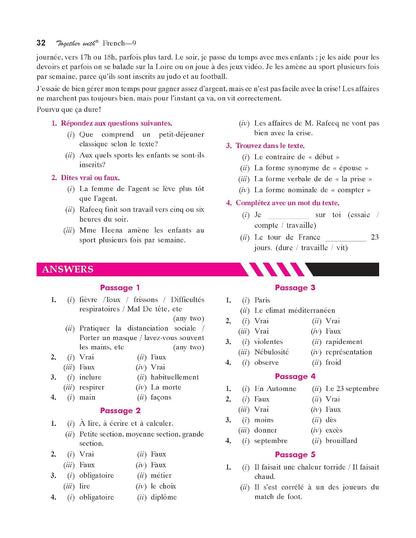 Together with 100 Plus Prep CBSE Question Bank Class 9 French for 2026-27 board exams| includes Solved Board Examination Paper 2026, Mind Maps, PYQs & Practice Papers for 2027 Board Exams