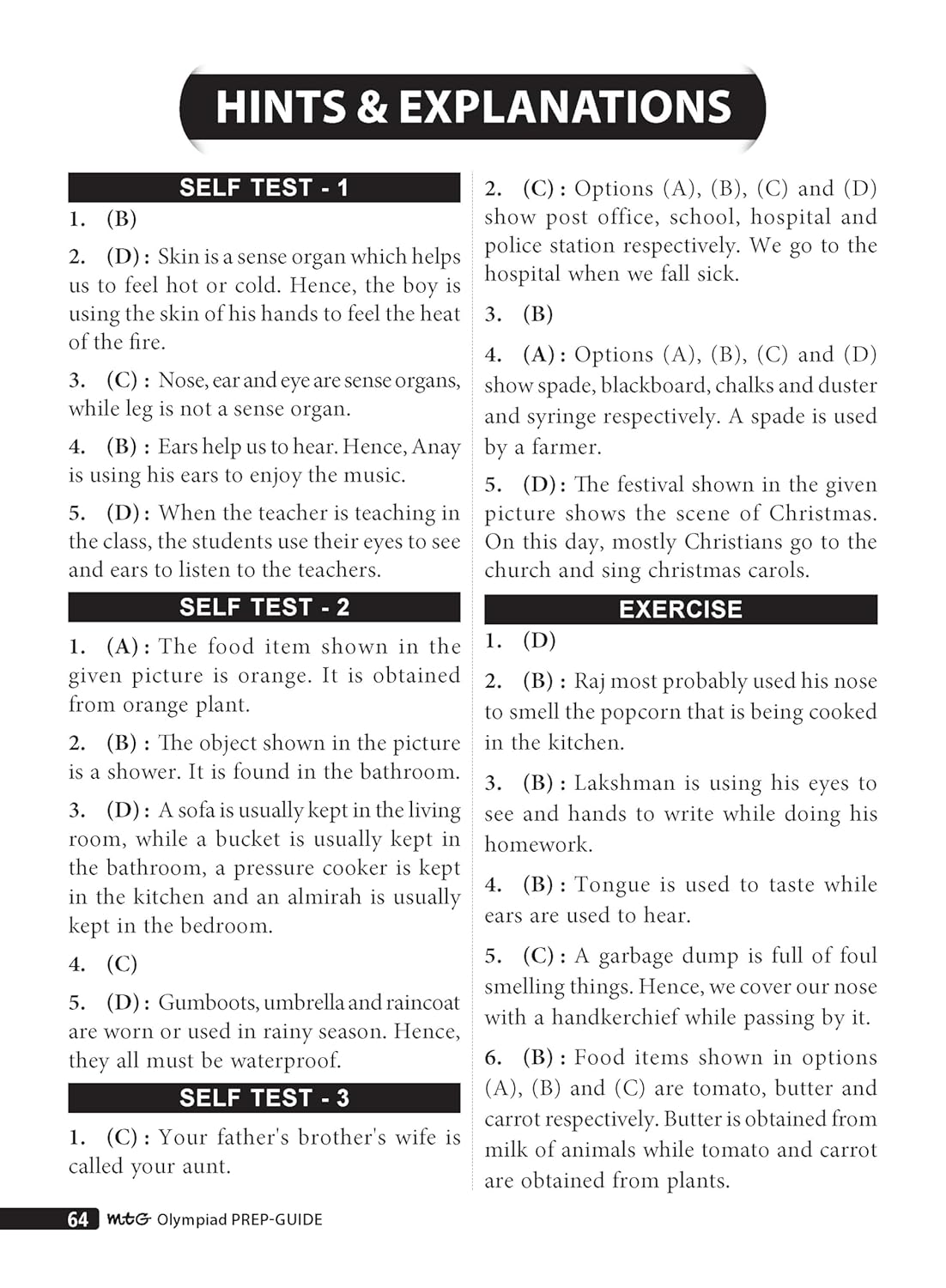 MTG Science (ISO) Olympiad Prep Guide Class 1 | Detailed Theory, Exercise with Self Test For Practice | SOF Olympiad Books For Exam 2026-27 (Useful For Level-1)
