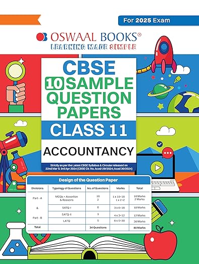 Oswaal Cbse Sample Question Papers Class 11 Accountancy (For 2025 Exam) 