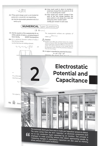 Educart CBSE Class 12 Physics Question Bank 2026–27 | 2027 Syllabus | Chapter-wise PYQs, MCQs, Case-Based Qs, Numericals & Notes | NCERT-Based