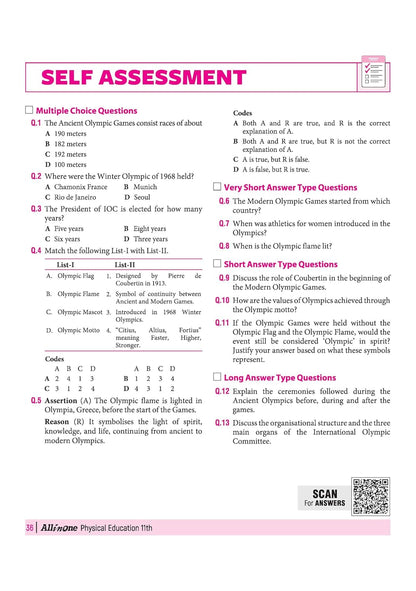 Arihant All in One Physical Education Class 11 for CBSE Exam 2026-27 | NCERT Based Complete Theory, Practice Exercises, CBQs, A-R, Sample Papers & Mind Maps | Revised Edition as per Latest Syllabus