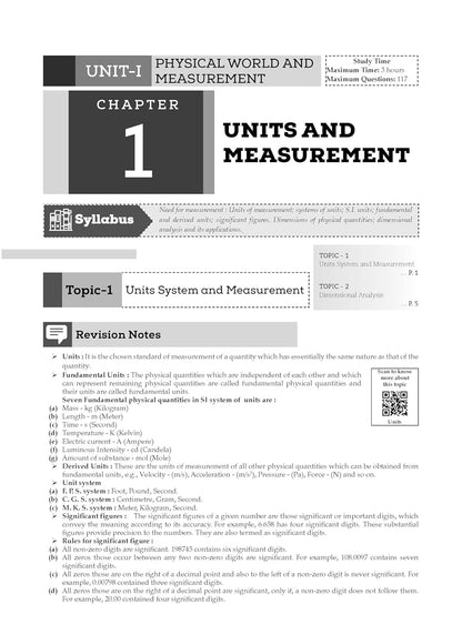 Oswaal CBSE Question Bank Class 11 Physics, Chapterwise and Topicwise Solved Papers For 2026 Exams