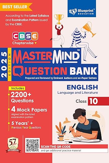 Mastermind CBSE question bank class 10 English Language and Literature 2024-25 for 2025 Board Exam (As per latest CBSE Syllabus)