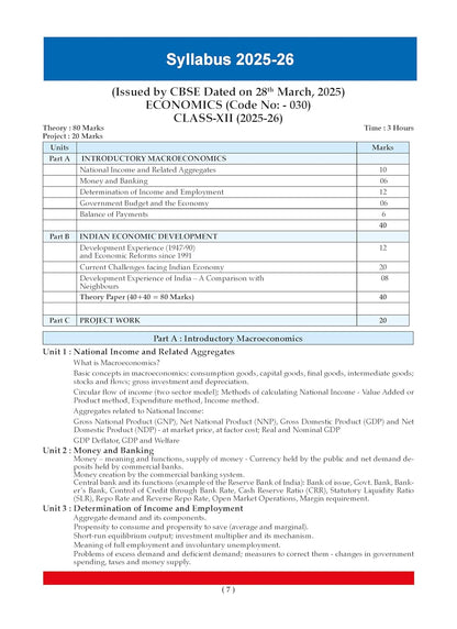 Oswaal CBSE Question Bank Chapterwise and Topicwise SOLVED PAPERS Class 12 Economics For Exam 2026