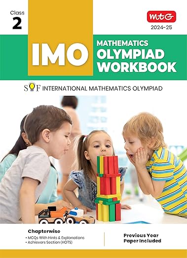 MTG International Mathematics Olympiad (IMO) Workbook for Class 2 - MCQs, Previous Years Solved Paper and Achievers Section - SOF Olympiad Preparation Books For 2024-2025 Exam