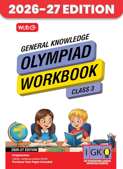 MTG International General Knowledge Olympiad (IGKO) Workbook Class 3 - Chapter-wise MCQs with Achievers Section - SOF Olympiad Books For 2026-27 Exam