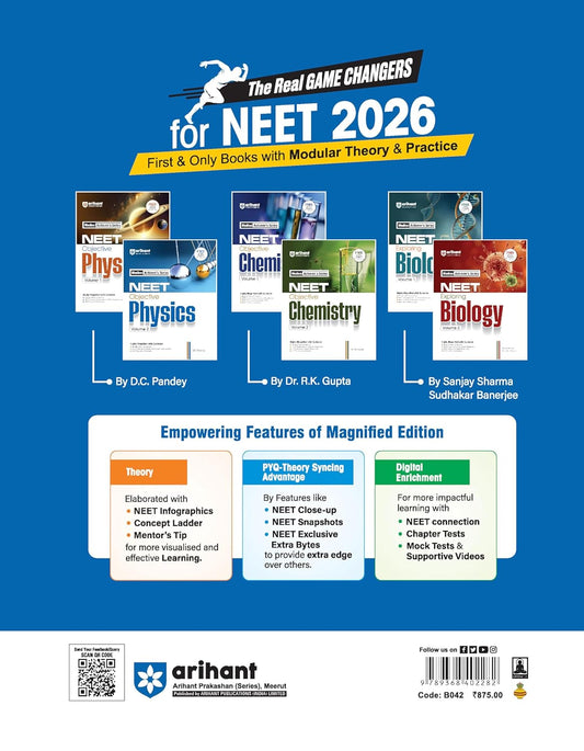 Arihant NEET Objective Physics Volume 2 by DC Pandey | With Modular Theory, MCQs & PYQs | For NEET 2025–26 Exam