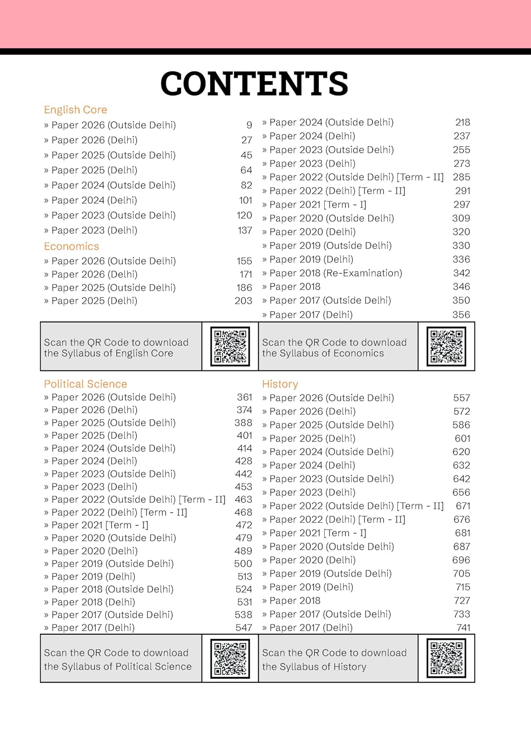 Gurukul by Oswaal CBSE Class 12 Humanities Stream 10 Years Solved Papers for 2027 Exam | Yearwise Board Papers 2017–2026 |History, Geography, Political Science, Economics, Sociology, Psychology, English