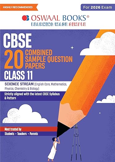 Oswaal CBSE 20 Combined Sample Question Papers class-11 Science stream (English Core,Mathematics,Physics,Chemistry & Biology)
