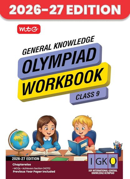 MTG International General Knowledge Olympiad (IGKO) Workbook Class 9 - Chapter-wise MCQs with Achievers Section - SOF Olympiad Books For 2026-27 Exam
